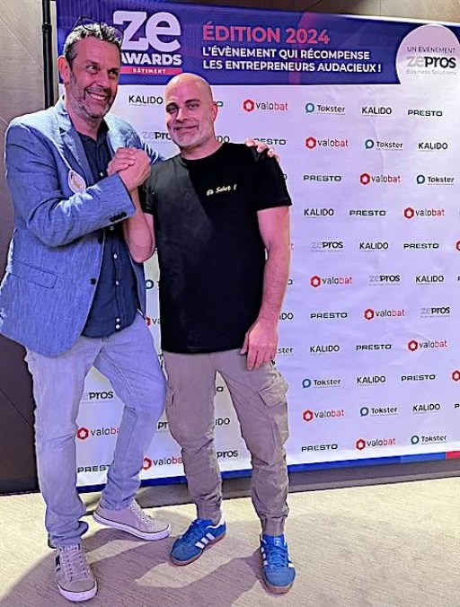 Denis Gentile et Stéphane Aria lors des Ze Awards cette année